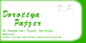 dorottya pajzer business card